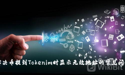 解决币提到Tokenim时显示无效地址的常见问题