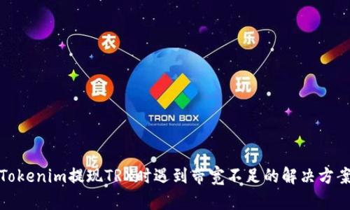 Tokenim提现TRX时遇到带宽不足的解决方案