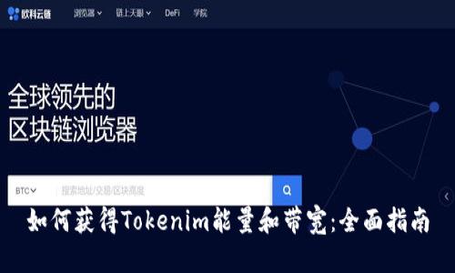 如何获得Tokenim能量和带宽：全面指南