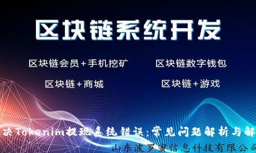 如何解决Tokenim提现系统错误：常见问题解析与解决方案
